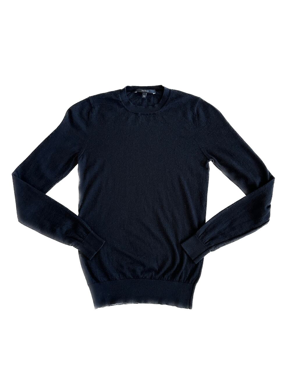 Gucci Black Lightweight Wool Crewneck Knit Sweater Top Size XS